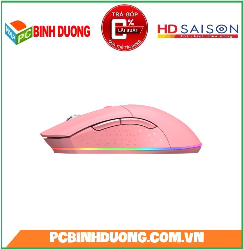Chuột không dây Gaming DAREU EM901 RGB ( Đen / Hồng )