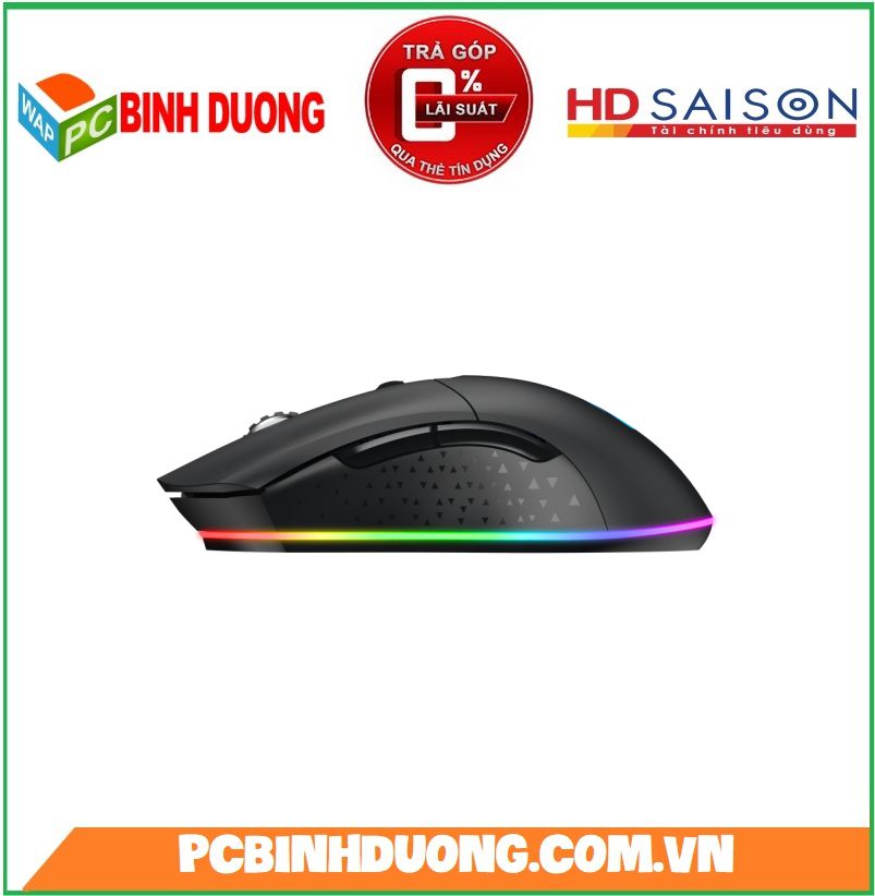 Chuột không dây Gaming DAREU EM901 RGB ( Đen / Hồng )