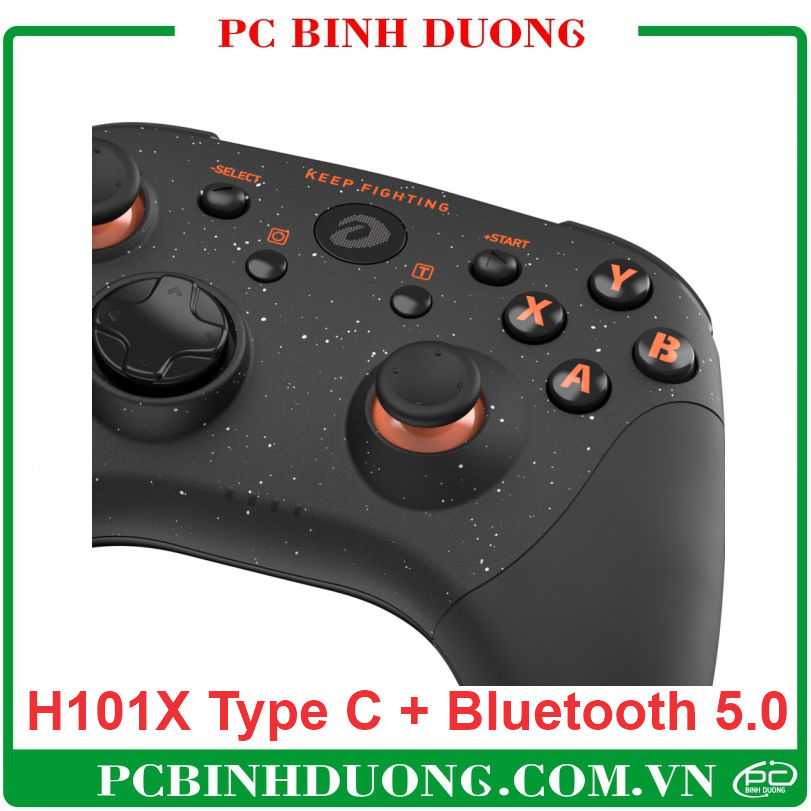 Tay cầm Game Không Dây Dareu H101X Pink (Type C & Bluetooth 5.0)