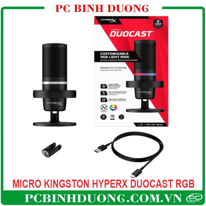 Micro Phone Kingston HyperX DuoCast RGB (Stream)
