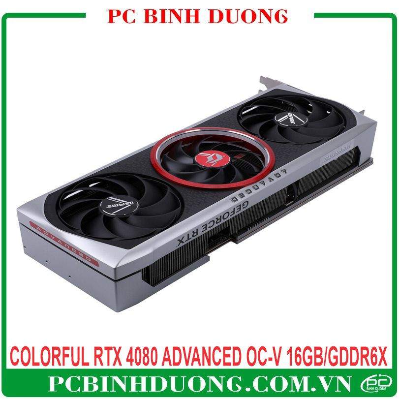 Card màn hình Colorful Igame RTX 4080 Advanced OC-V (16Gb/GDDR6X/256 Bit) - 3 Fan