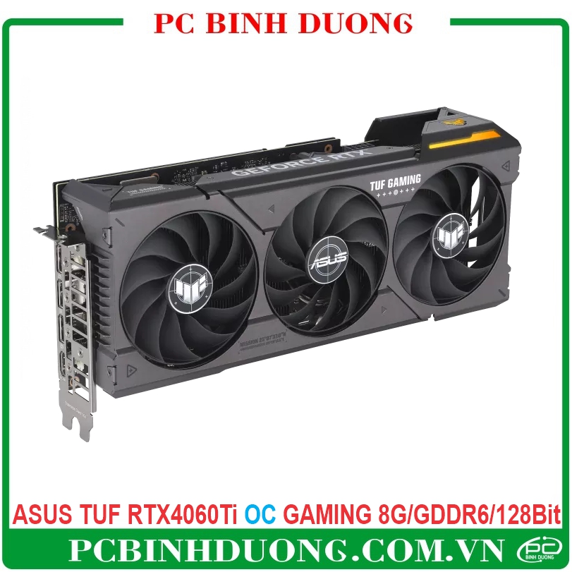 Card màn hình Asus Tuf RTX 4060 Ti OC Edition Gaming 8Gb/GDDR6/128Bit 3 Fan (TUF-RTX4060TI-O8G-GAMING)
