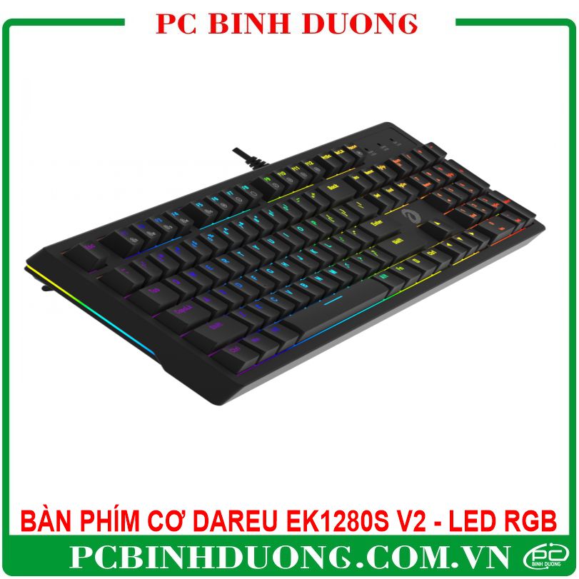 Bàn Phím Cơ Gaming DAREU EK1280S V2 (Bản Nâng Cấp V2) LED RGB 