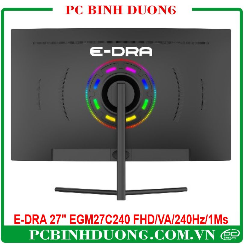 Màn Hình Cong E-Dra 27" EGM27C240 FHD/VA/240Hz/1Ms Có LED RGB Ở Mặt Lưng