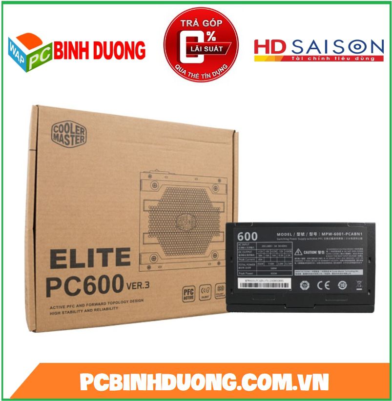 Nguồn Cooler Master Elite V3 PC600 - 600W