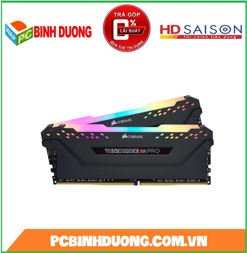 RAM CORSAIR 16GB/3200 (2x8GB) DDR4 Vengeance RGB Pro CMW16GX4M2C3200C16 