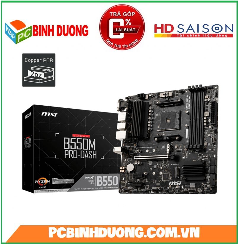 Mainboard MSI B550M PRO-DASH (AMD - SK AM4)