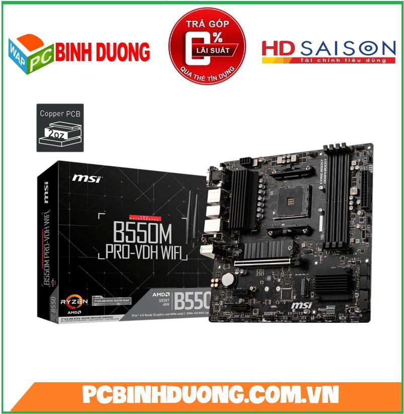 Mainboard MSI B550M PRO-VDH WIFI (AMD - SK AM4)
