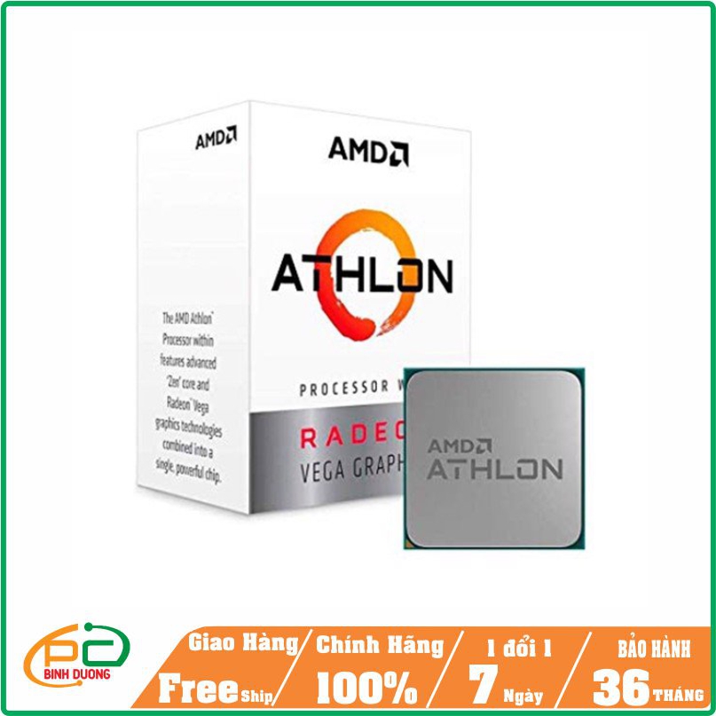 CPU AMD Athlon 3000G (3.5Ghz/2Core/4Theads)