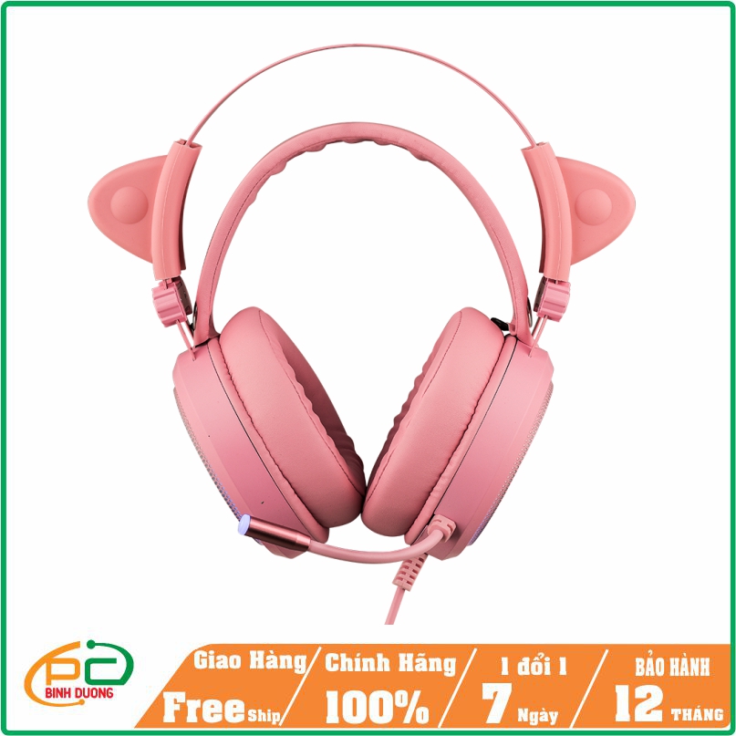 Tai nghe E-Dra EH412 Pink USB 7.1 (Hồng Kitty )