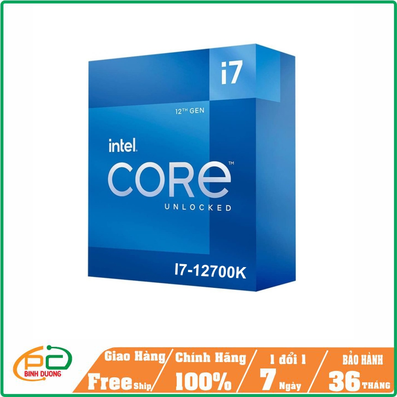 CPU Intel Core I7-12700K (3.6GHz turbo 5.0GHz) Ép Xung