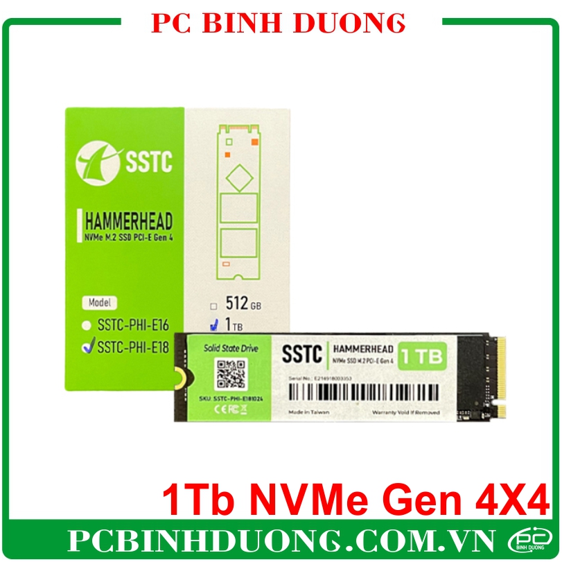 SSD SSTC phison E18 1TB NVMe M2 PCIe (Gen 4X4 SSTC-PHI-E18)
