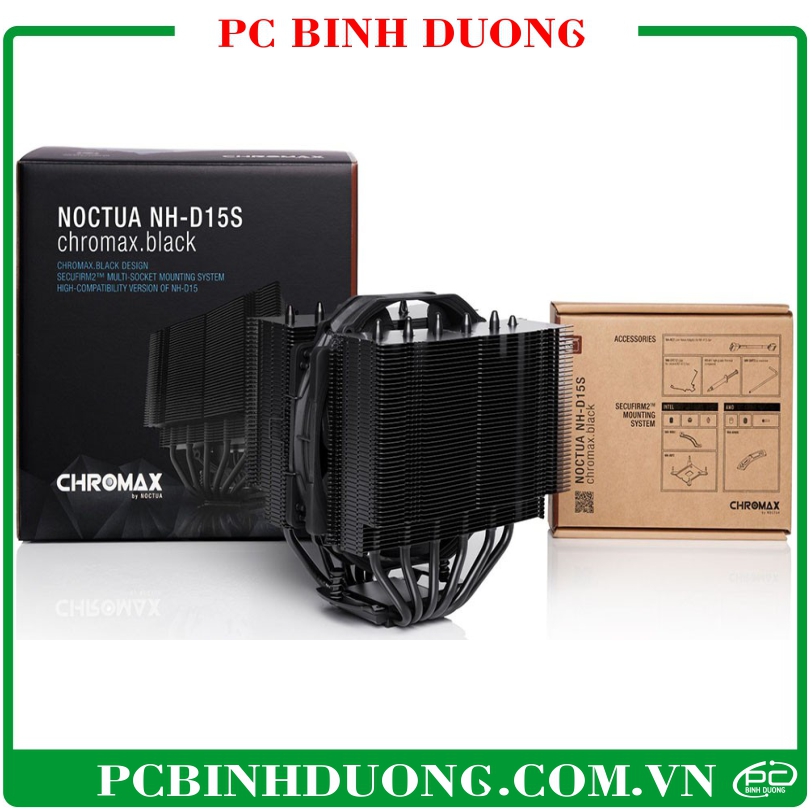 Tản nhiệt khí CPU Noctua NH-D15S-CH.BK Chromax Black (Màu Đen)