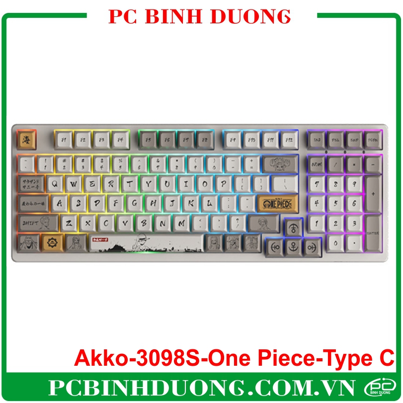 Bàn phím cơ Có Dây AKKO 3098S One Piece (USB Type C/ Hotswap / Foam tiêu âm / AKKO CS Jelly sw)