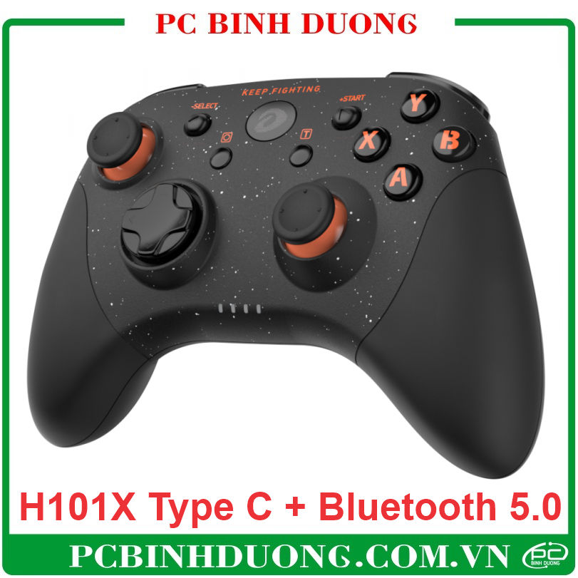 Tay cầm Game Không Dây Dareu H101X Black (Type C & Bluetooth 5.0)