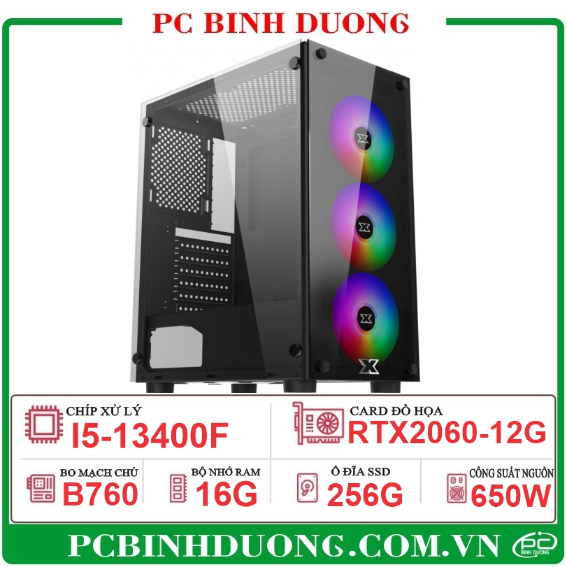 PC Gaming GM-320 (B760/I5-13400F/16G/RTX2060-12G/256G)