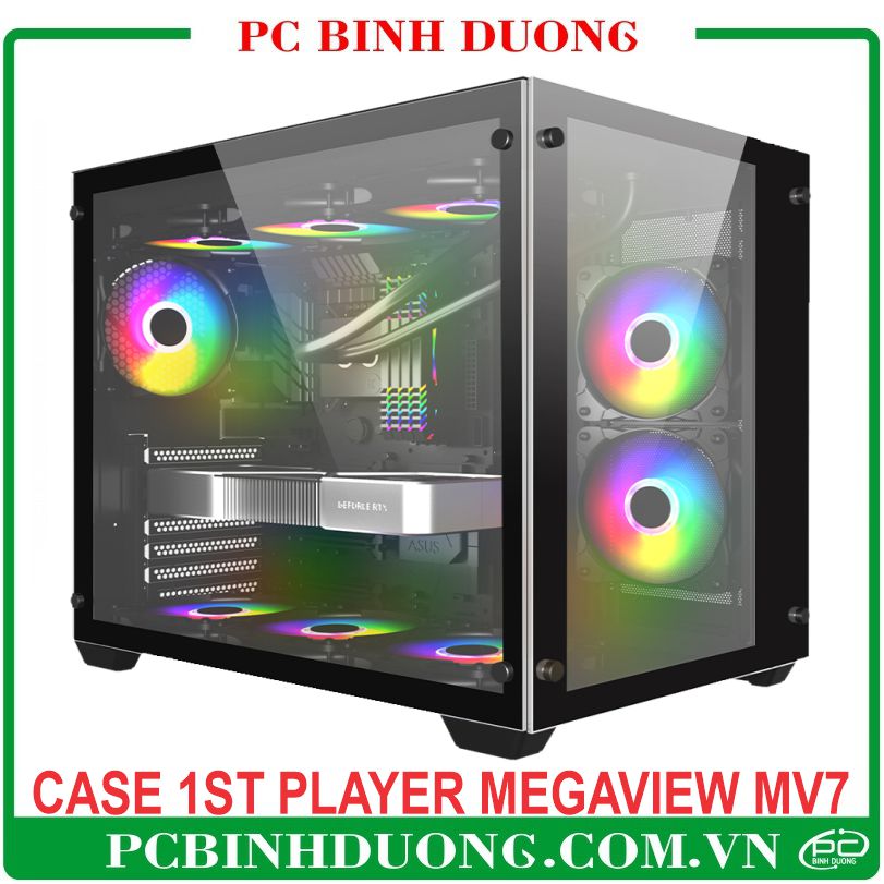 Case 1ST Player MegaView MV7 Black (ATX/M-ATX)- No Fan
