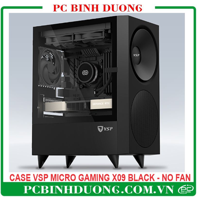 Case VSP Micro Gaming X09 Black (ITX/Micro ATX) - No Fan