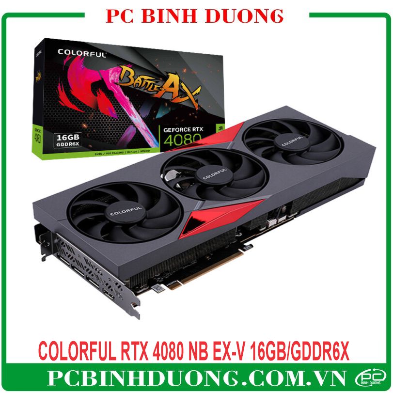 Card màn hình Colorful RTX 4080 NB EX-V (16Gb/GDDR6X/256 Bit) - 3 Fan