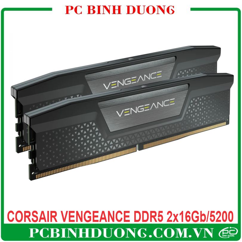  Ram CORSAIR VENGEANCE DDR5 32GB/5200MHz (Kit 2x16GB) - CMK32GX5M2B5200C40