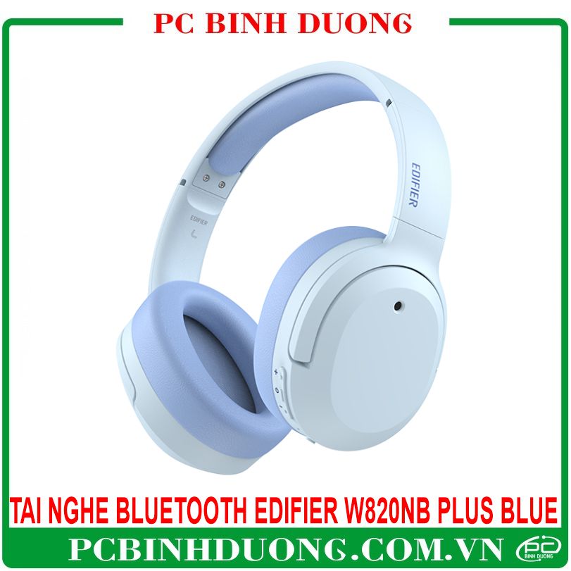 Tai Nghe Over Ear EDIFIER W820NB Plus Blue (type C - Bluetooth 5.2)