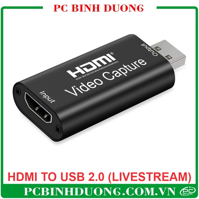 HDMI Video Capture USB 2.0 (HDMI To USB) LiveStream, Nội Soi, Ghi Hình Từ Máy Ảnh, Máy Quay 