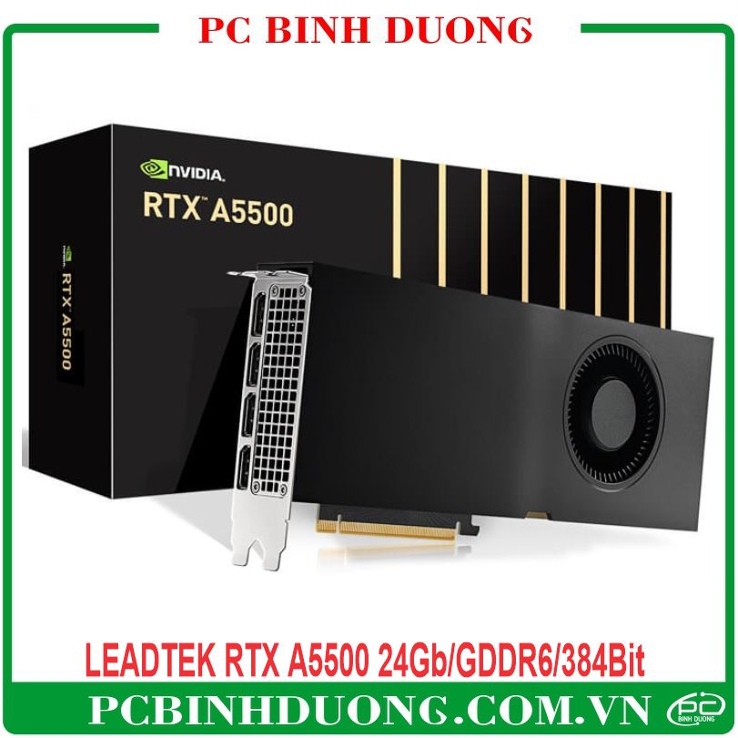 Card Màn Hình Leadtek Nvidia RTX A5500 24GB/GDDR6/384 Bit) - 1 Fan