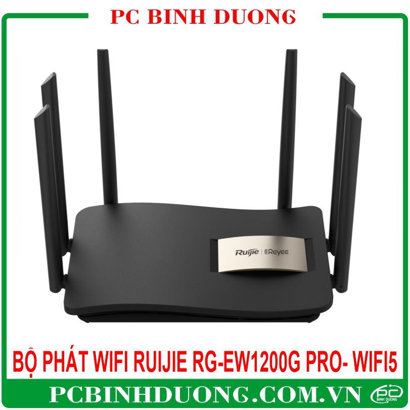 Phát Wifi RUIJIE RG-EW1200G PRO - Wifi 5 (802,11ac) 2 Băng Tần AC1300 MU-MIMO Hỗ Trợ MESH