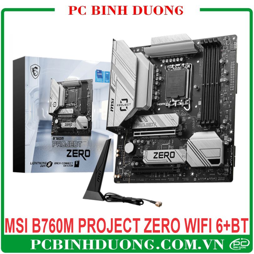 Mainboard MSI B760M PROJECT ZERO DDR5/WIFI6/Bluetooth 5.3