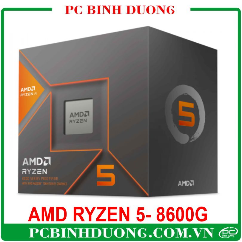 CPU AMD Ryzen 5 8600G (4.3 GHz Boost 5.0 GHz /6 Nhân / 12 Luồng/16 MB) - AM5