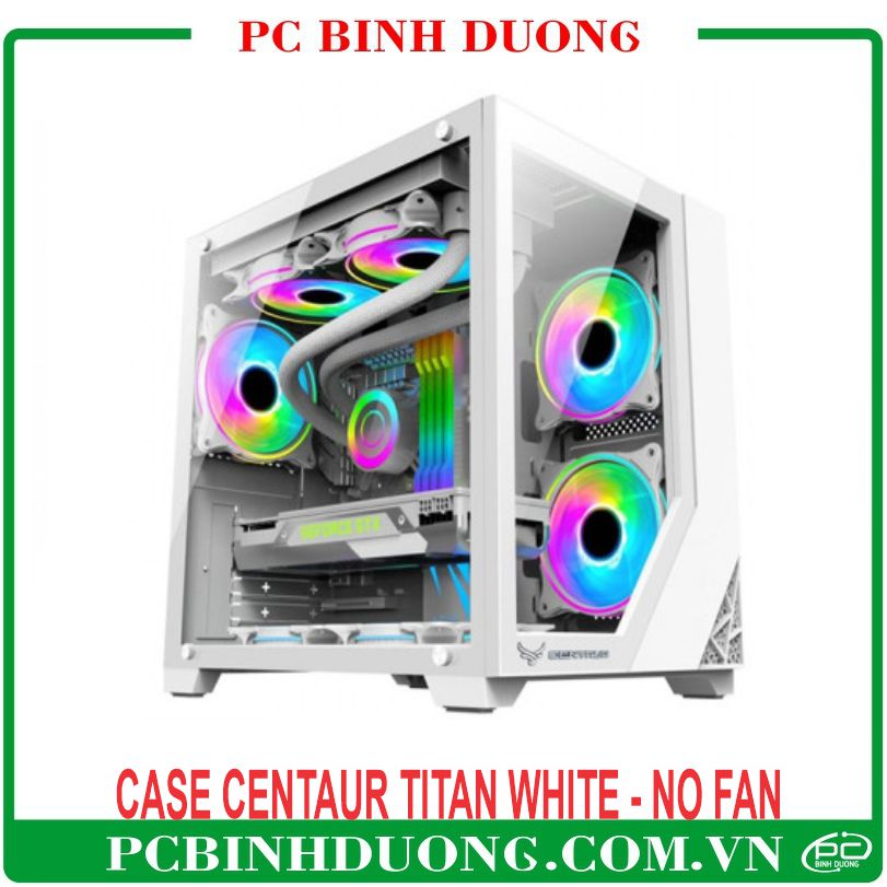 Case CENTAUR TITAN WHITE (M-ATX) - No Fan