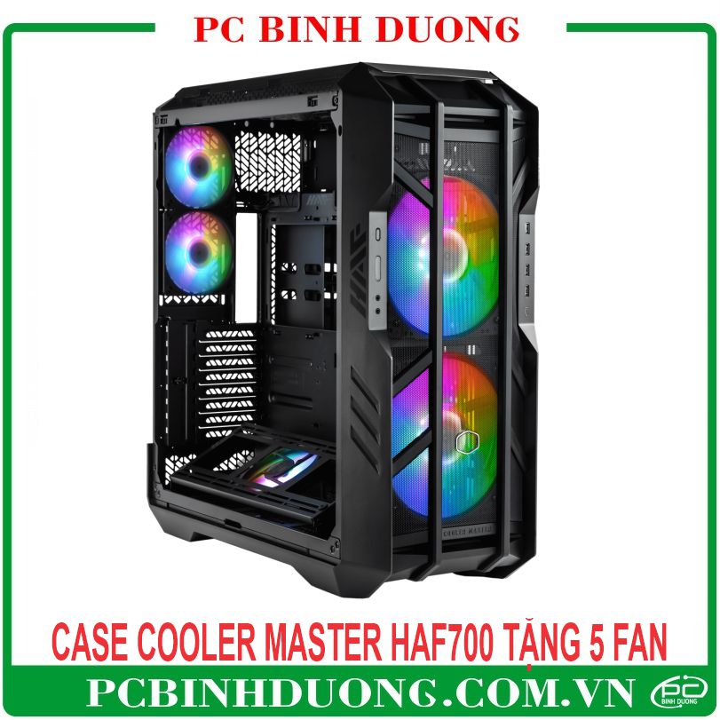 Case Cooler Master HAF 700 (Mini ITX, Micro ATX, ATX, E-ATX) - Tặng Kèm 5 Fan