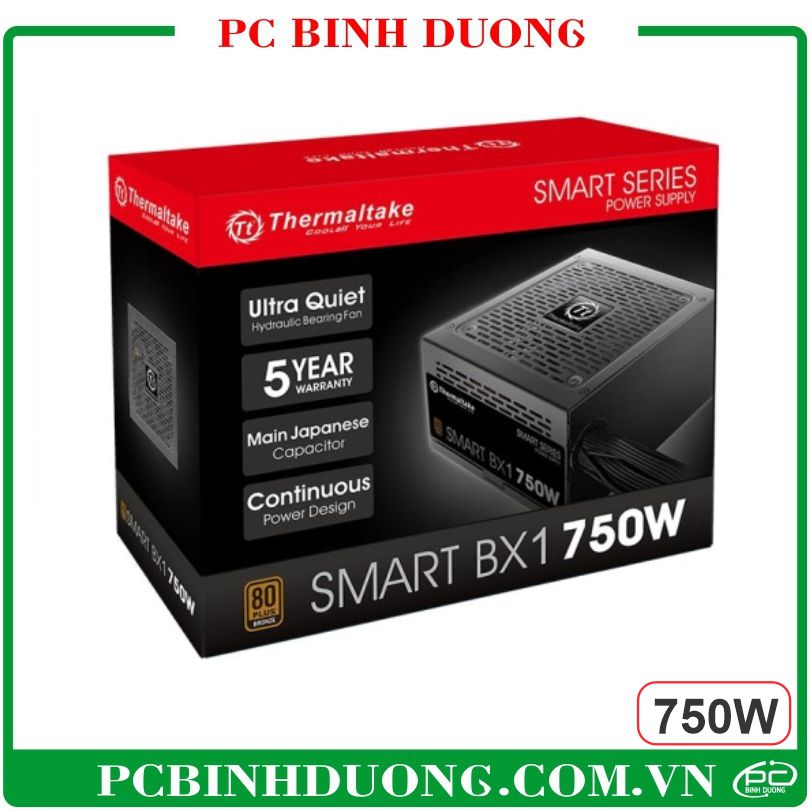 Nguồn Thermaltake Smart BX1 750W - 80 Plus Bronze - Non Modular