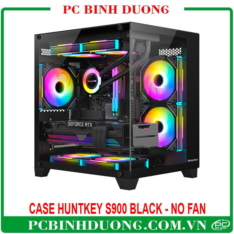 Case Huntkey S900 Black (M-ATX/Mini-ITX) - No Fan