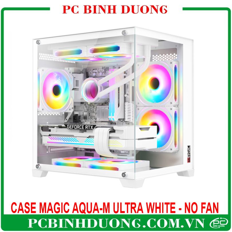 Case Magic AQUA-M ULTRA White (M-ATX, Mini-ITX) - No Fan 