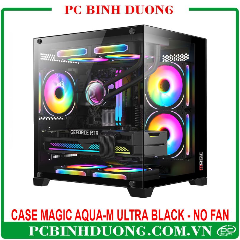 Case Magic AQUA-M ULTRA Black (M-ATX, Mini-ITX) - No Fan