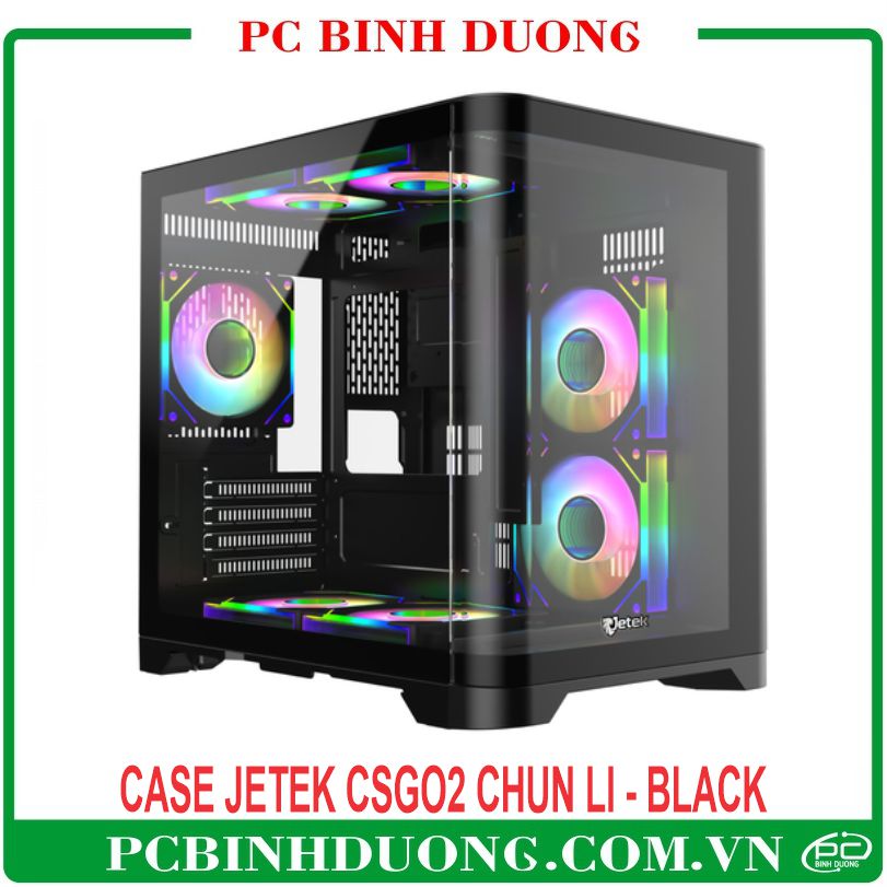 Case JETEK CSGO2 Chun Li Black (Micro ATX, Mini-ITX) 