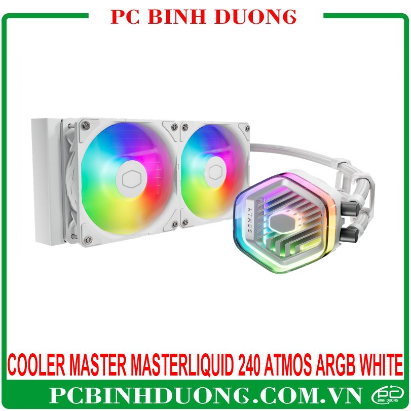 Tản Nhiệt Nước AIO Cooler Master MasterLiquid 240 Atmos ARGB White 