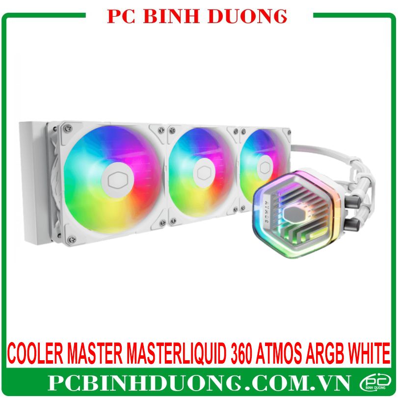 Tản Nhiệt Nước AIO Cooler Master MasterLiquid 360 Atmos ARGB White 