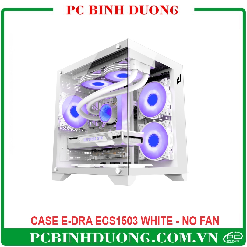 Case E-Dra ECS1503 - White (Bể Cá M-ATX, Mini-ITX) - No Fan