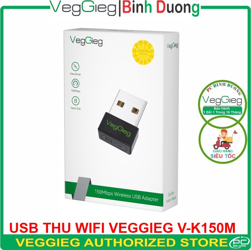 USB Thu WIFI VegGieg V-K150M Không Angten
