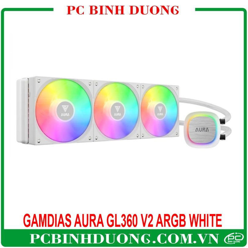 Tản Nhiệt Nước AIO Gamdias AURA GL360 V2 ARGB WHITE