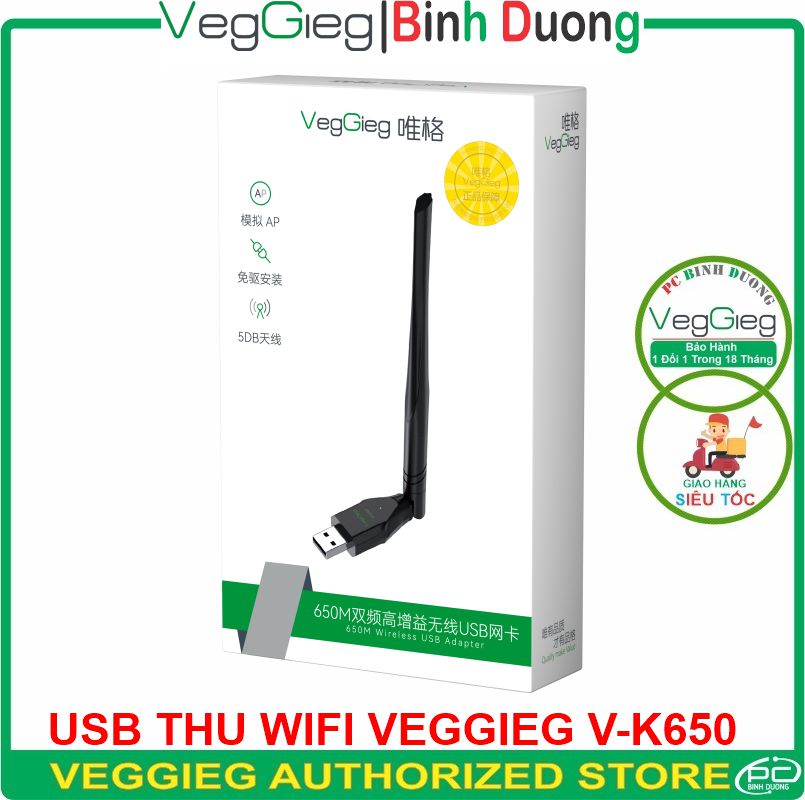 USB Thu WIFI VegGieg V-K650