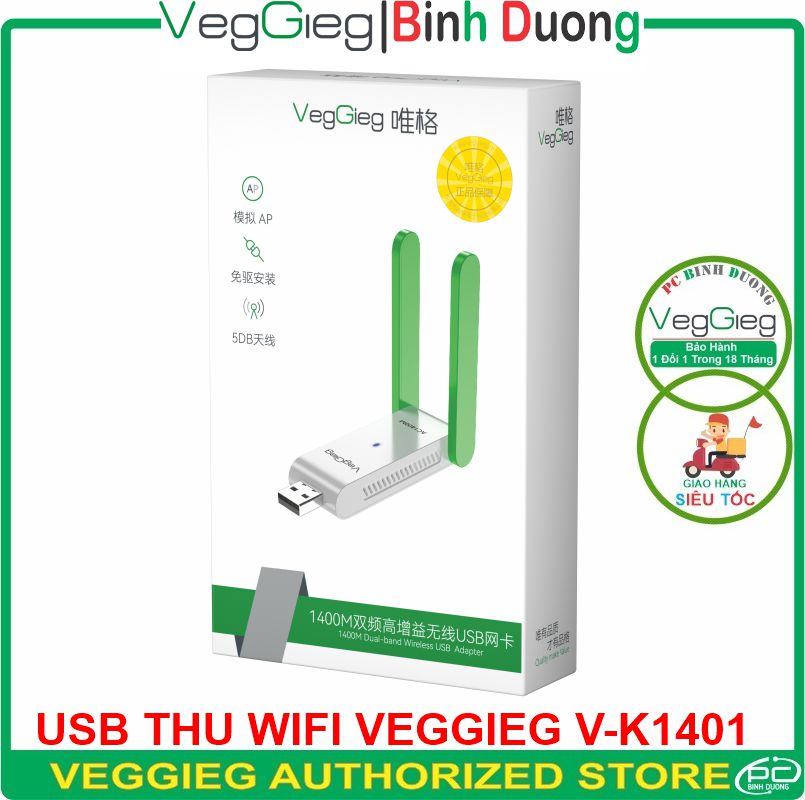 USB Thu WIFI VegGieg V-K1401