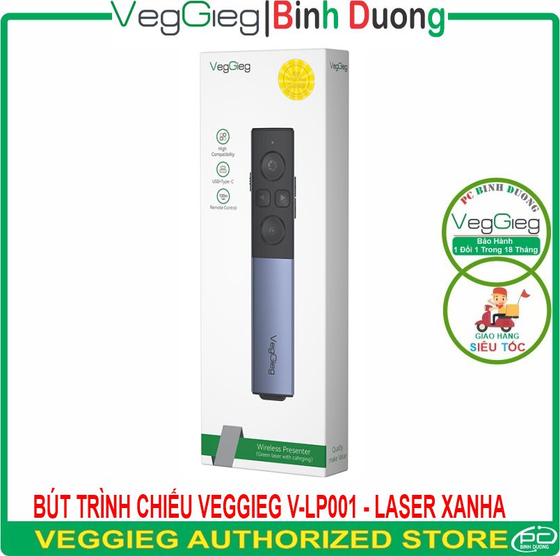 Bút Trình Chiếu VegGieg V-LP001 Laser Xanh 