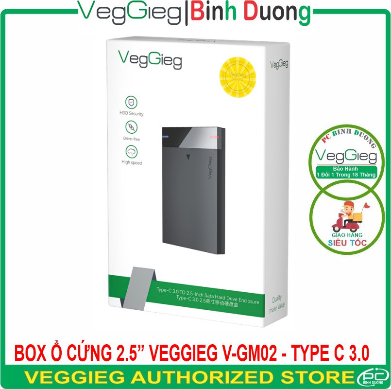 Box Ổ Cứng 2.5" VegGieg V-GM02 - Type C 3.0