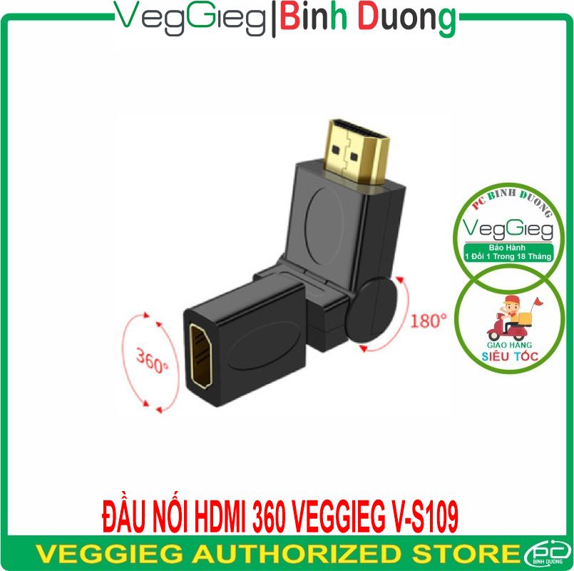 Đầu Nối HDMI 360 Veggieg V-S109