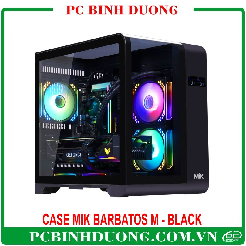 Vỏ Case MIK BARBATOS M (M ATX/ITX) Màu Đen