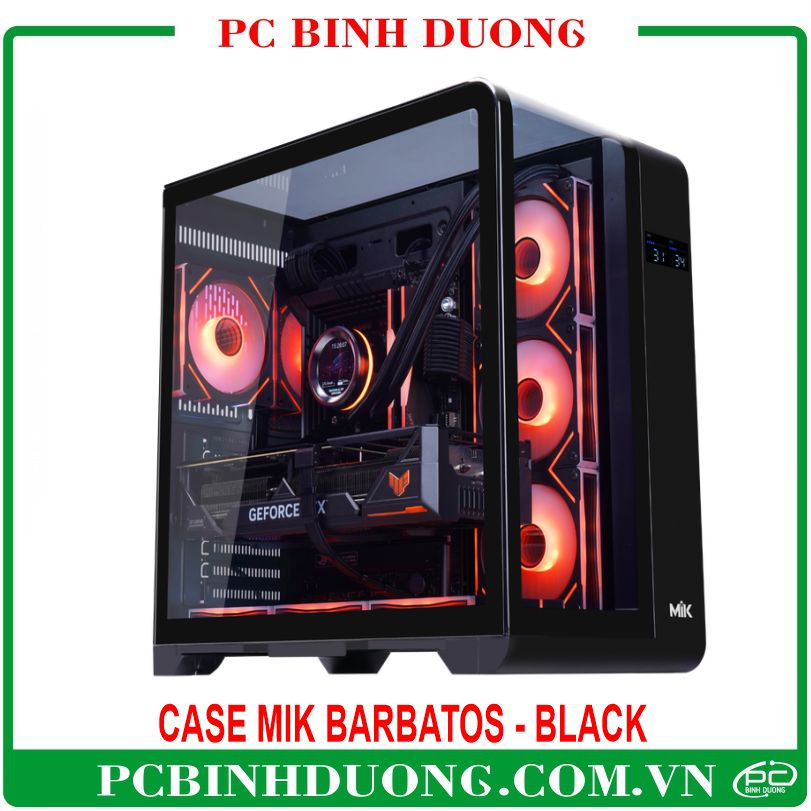 Vỏ Case MIK BARBATOS (ATX/M-ATX/ITX) Màu Đen