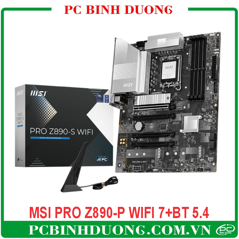 Mainboard MSI PRO Z890-S WIFI DDR5/Wifi 7/Bluetooth 5.4